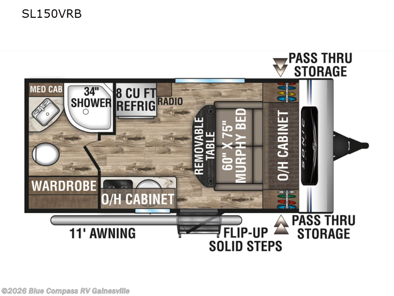 2023 Venture RV Sonic Lite SL150VRB - Used Travel Trailer For Sale by Blue Compass RV Gainesville in Alachua, Florida
