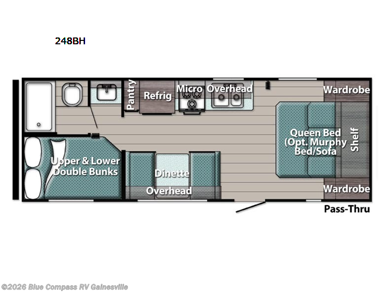 2022 Gulf Stream Kingsport 248 BH - Used Travel Trailer For Sale by Blue Compass RV Gainesville in Alachua, Florida