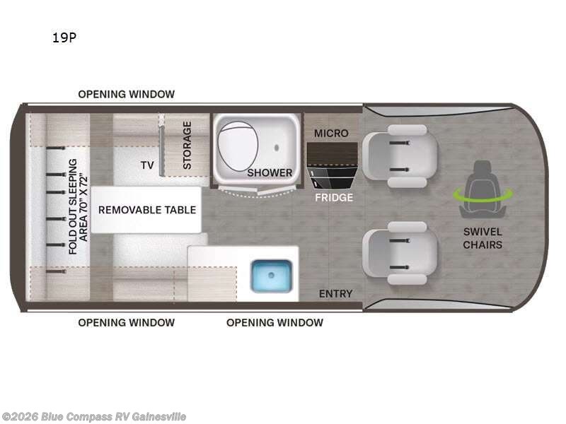 2023 Thor Motor Coach Tranquility 19P - Used Class B For Sale by Blue Compass RV Gainesville in Alachua, Florida