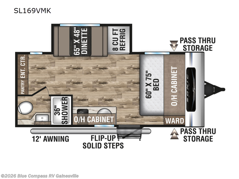 2022 Venture RV Sonic Lite SL169VMK - Used Travel Trailer For Sale by Blue Compass RV Gainesville in Alachua, Florida features Slideout