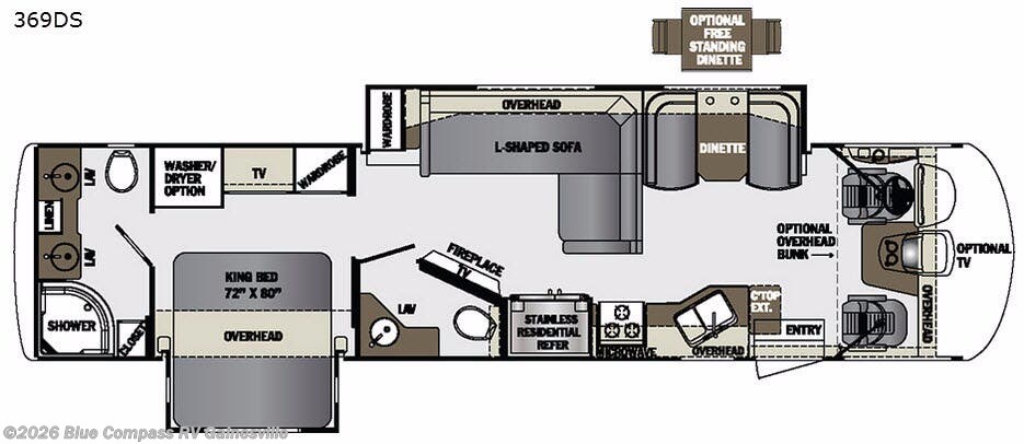 2017 Forest River Georgetown XL 369DS - Used Class A For Sale by Blue Compass RV Gainesville in Alachua, Florida features Slideout