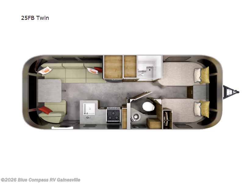 2027 Airstream Flying Cloud 25FB Twin - New Travel Trailer For Sale by Blue Compass RV Gainesville in Alachua, Florida