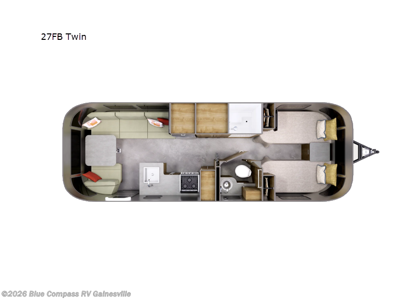 2027 Airstream Flying Cloud 27FB Twin - New Travel Trailer For Sale by Blue Compass RV Gainesville in Alachua, Florida