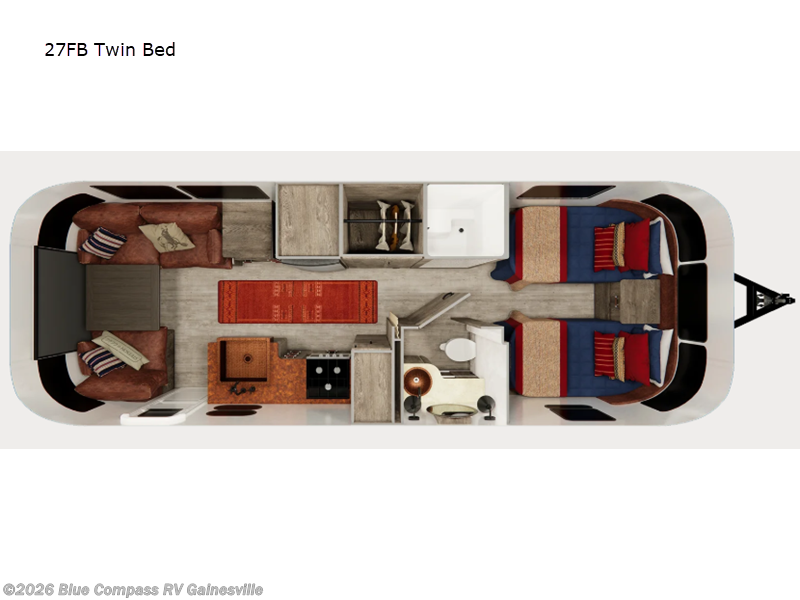 2027 Airstream Stetson + 6666 Special Edition 27FB Twin Bed - New Travel Trailer For Sale by Blue Compass RV Gainesville in Alachua, Florida
