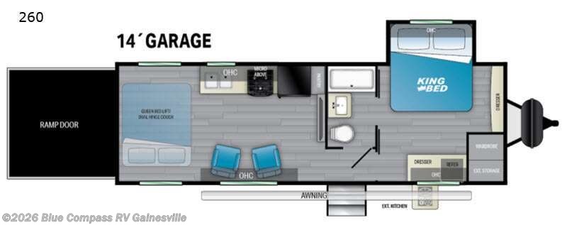 2021 Heartland Fuel 260 - Used Toy Hauler For Sale by Blue Compass RV Gainesville in Alachua, Florida features Slideout