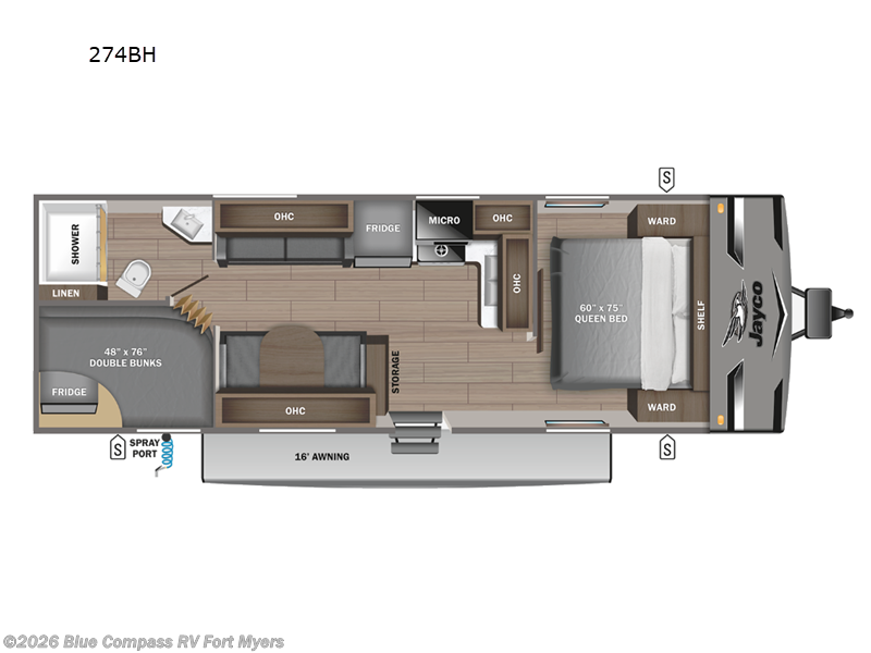 2023 Jayco Jay Flight 274BH - Used Travel Trailer For Sale by Blue Compass RV Fort Myers in Fort Myers, Florida