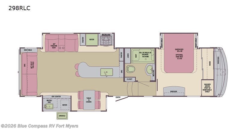 2021 Palomino Columbus Compass 298RLC - Used Fifth Wheel For Sale by Blue Compass RV Fort Myers in Fort Myers, Florida features Slideout