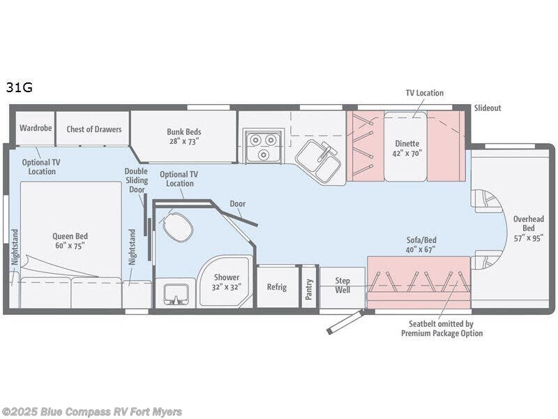 2017 Winnebago Minnie Winnie 31g - Used Class C For Sale by Blue Compass RV Fort Myers in Fort Myers, Florida features Slideout