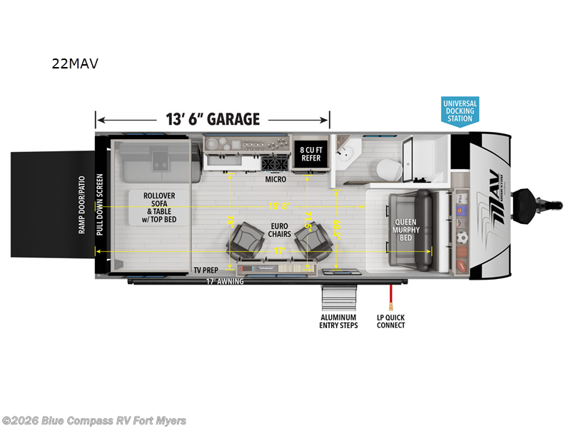 2026 Grand Design Momentum MAV 22MAV - New Toy Hauler For Sale by Blue Compass RV Fort Myers in Fort Myers, Florida