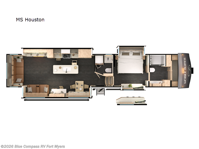 2025 DRV Mobile Suites MS Houston - New Fifth Wheel For Sale by Blue Compass RV Fort Myers in Fort Myers, Florida features Slideout