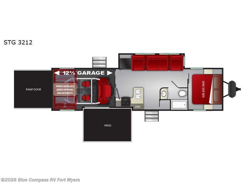2019 Cruiser RV Stryker 3212 - Used Toy Hauler For Sale by Blue Compass RV Fort Myers in Fort Myers, Florida features Slideout