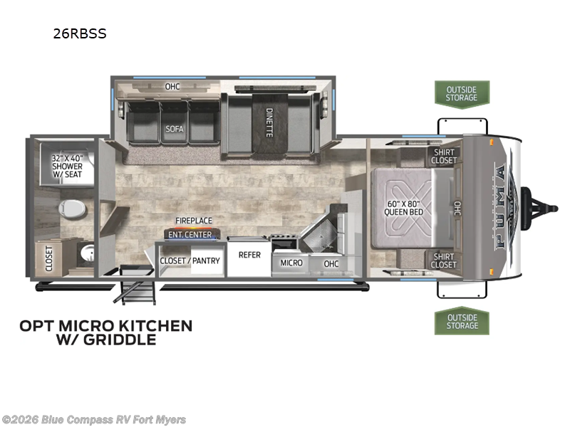 2024 Palomino Puma 26RBSS - Used Travel Trailer For Sale by Blue Compass RV Fort Myers in Fort Myers, Florida features Slideout