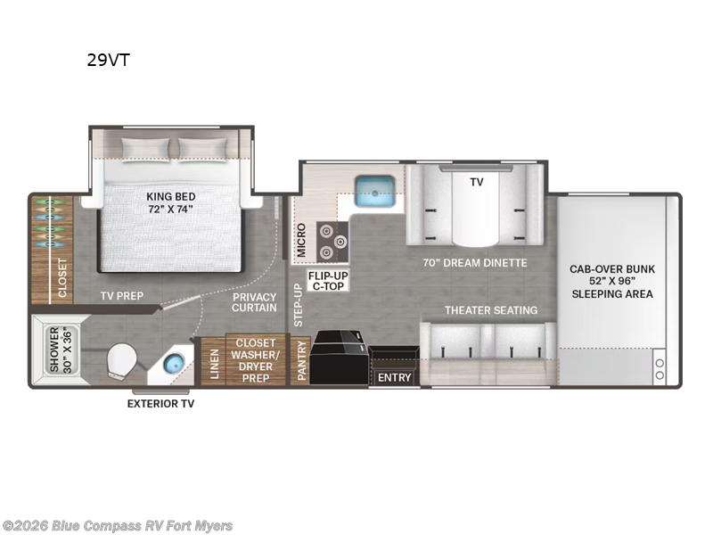 2026 Thor Motor Coach Geneva 29VT - New Class C For Sale by Blue Compass RV Fort Myers in Fort Myers, Florida features Slideout