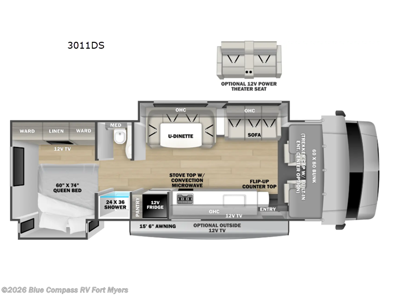2026 Forest River Forester 3011DS Ford - New Class C For Sale by Blue Compass RV Fort Myers in Fort Myers, Florida features Slideout