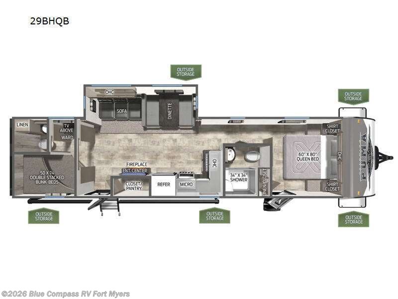 2024 Forest River Puma 29BHQBH - Used Travel Trailer For Sale by Blue Compass RV Fort Myers in Fort Myers, Florida features Slideout