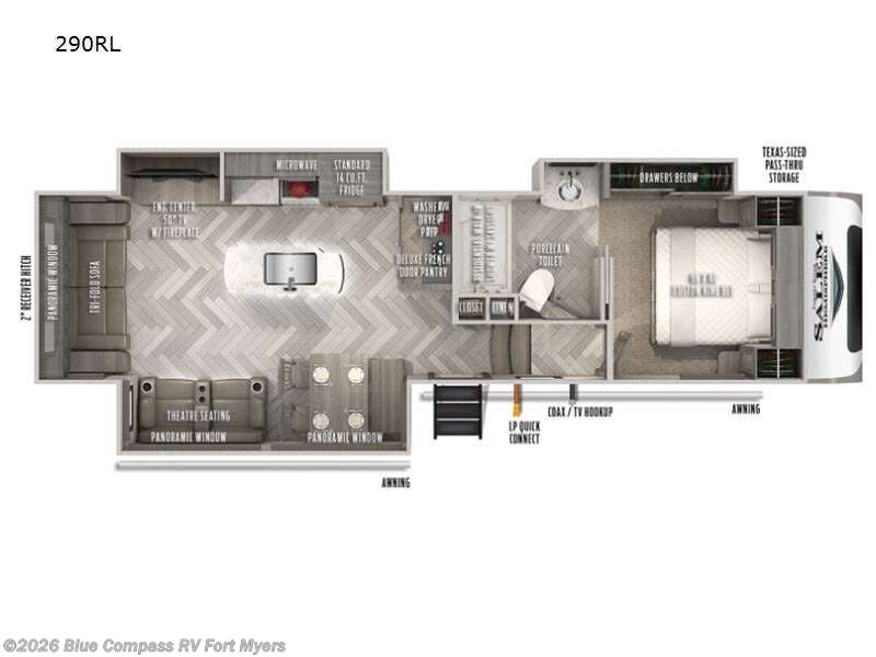 2021 Forest River Salem Hemisphere 290RL - Used Fifth Wheel For Sale by Blue Compass RV Fort Myers in Fort Myers, Florida features Slideout