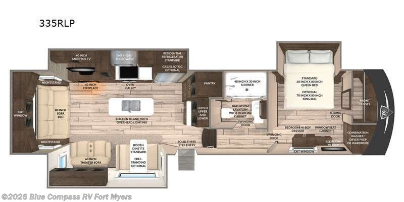 2021 Vanleigh PineCrest 335RLP - Used Fifth Wheel For Sale by Blue Compass RV Fort Myers in Fort Myers, Florida features Slideout