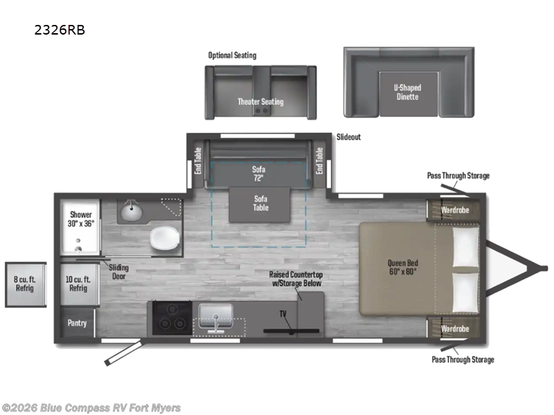 2025 Winnebago Minnie 2326RB - Used Travel Trailer For Sale by Blue Compass RV Fort Myers in Fort Myers, Florida features Slideout