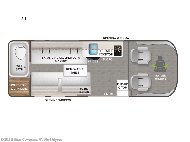 2025 Thor Motor Coach Sequence 20L - Used Class B For Sale by Blue Compass RV Fort Myers in Fort Myers, Florida