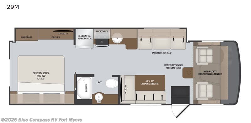 2019 Holiday Rambler Admiral 29M - Used Class A For Sale by Blue Compass RV Fort Myers in Fort Myers, Florida features Slideout
