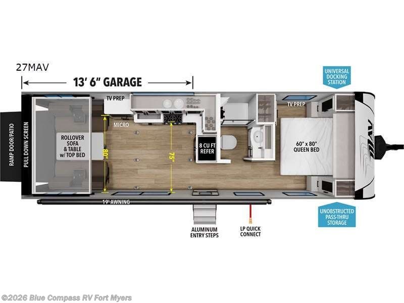 2027 Grand Design Momentum MAV 27MAV - New Toy Hauler For Sale by Blue Compass RV Fort Myers in Fort Myers, Florida