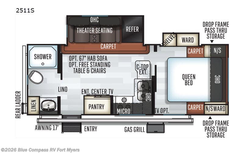 2019 Forest River Rockwood Mini Lite 2511S - Used Travel Trailer For Sale by Blue Compass RV Fort Myers in Fort Myers, Florida features Slideout