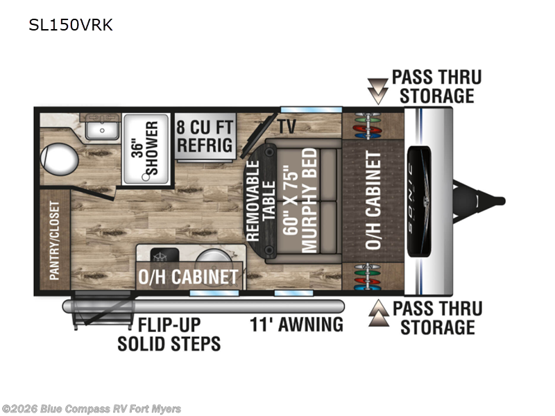 2022 Venture RV Sonic 150VRK - Used Travel Trailer For Sale by Blue Compass RV Fort Myers in Fort Myers, Florida