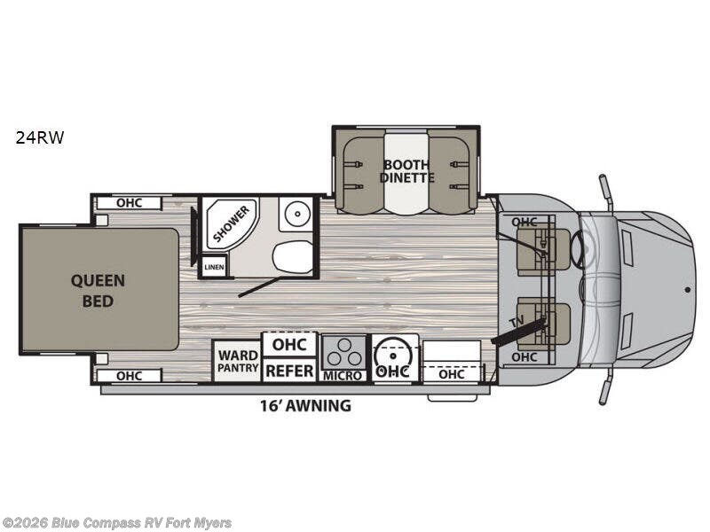 2018 Dynamax Corp isata 3 24RW - Used Class C For Sale by Blue Compass RV Fort Myers in Fort Myers, Florida features Slideout