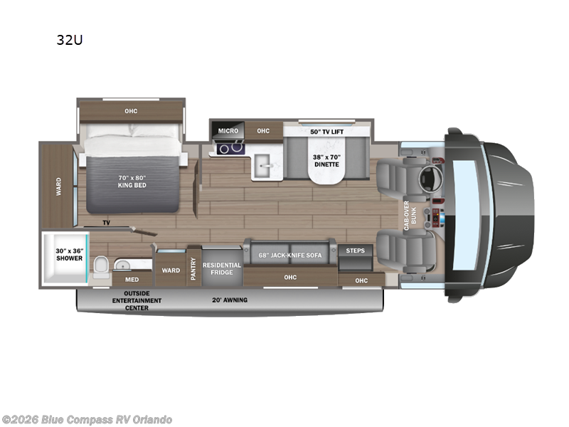 2026 Jayco Greyhawk XL 32U - New Super C For Sale by Blue Compass RV Orlando in Casselberry, Florida features Slideout