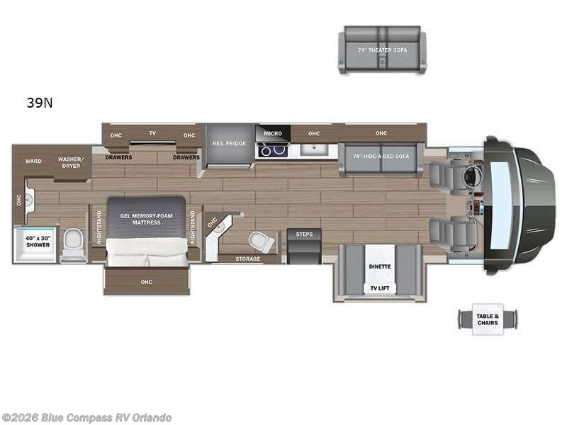 2026 Entegra Coach Centurion 39N - New Super C For Sale by Blue Compass RV Orlando in Casselberry, Florida features Slideout
