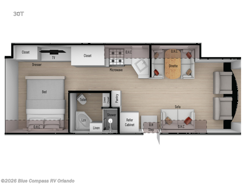 2024 Nexus Triumph 30T - Used Class C For Sale by Blue Compass RV Orlando in Casselberry, Florida features Slideout