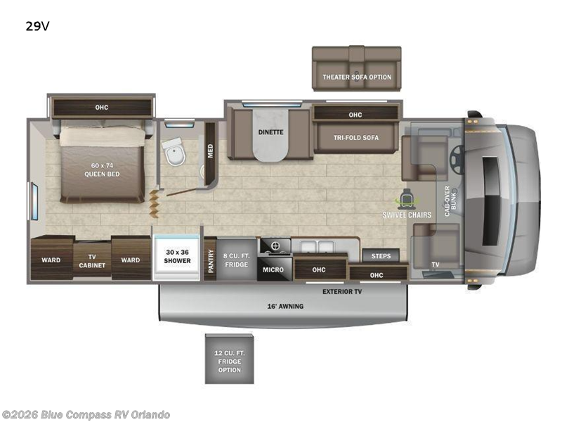 2022 Entegra Coach Esteem 29V - Used Class C For Sale by Blue Compass RV Orlando in Casselberry, Florida features Slideout