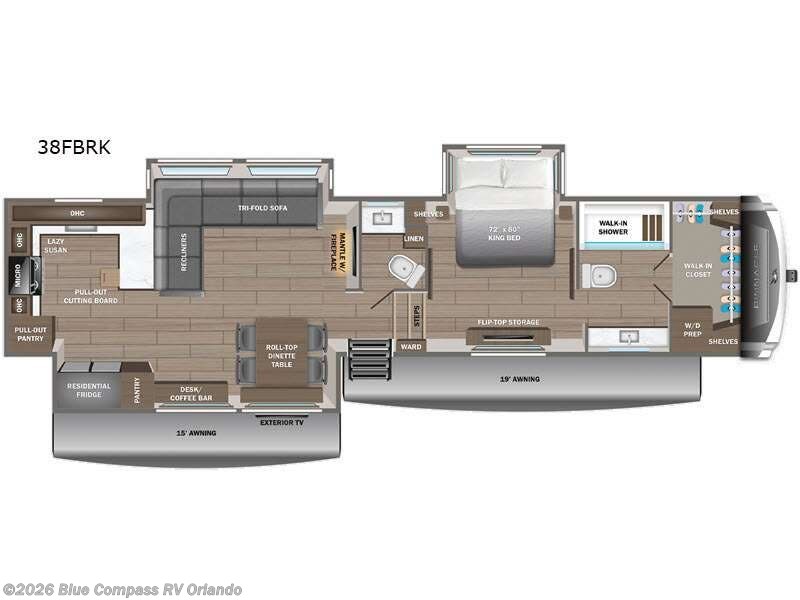 2026 Jayco Pinnacle 38FBRK - New Fifth Wheel For Sale by Blue Compass RV Orlando in Casselberry, Florida features Slideout