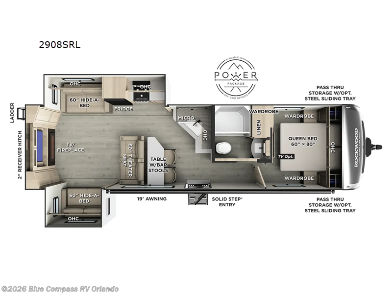 2026 Forest River Rockwood Ultra Lite 2908SRL - New Travel Trailer For Sale by Blue Compass RV Orlando in Casselberry, Florida features Slideout