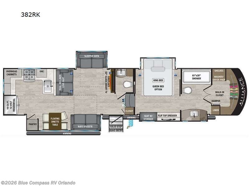 2023 Alliance RV Paradigm 382RK - Used Fifth Wheel For Sale by Blue Compass RV Orlando in Casselberry, Florida features Slideout