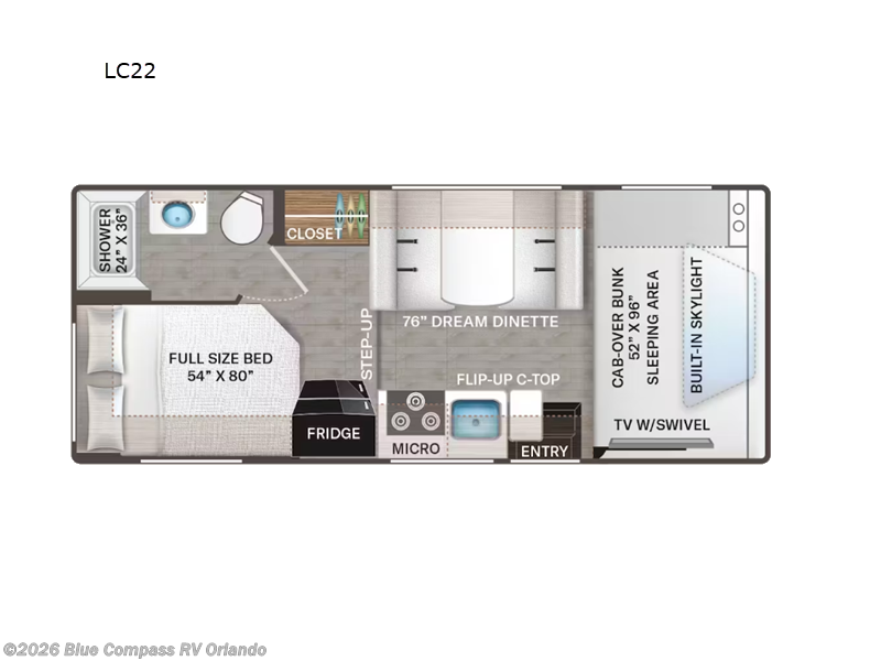 2024 Thor Motor Coach Quantum LC LC22 - Used Class C For Sale by Blue Compass RV Orlando in Casselberry, Florida