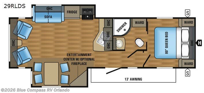 2017 Jayco Jay Flight 29RLDS - Used Travel Trailer For Sale by Blue Compass RV Orlando in Casselberry, Florida features Slideout
