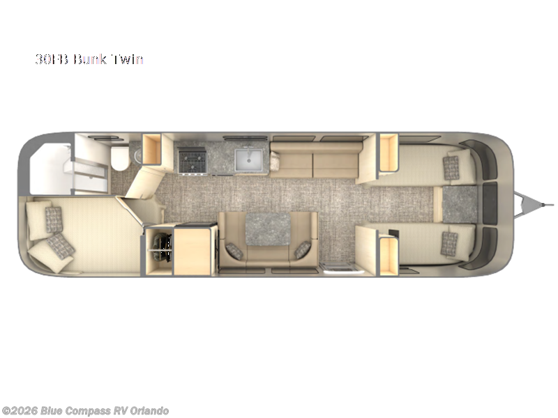 2026 Airstream Flying Cloud 30FB Bunk Twin - New Travel Trailer For Sale by Blue Compass RV Orlando in Casselberry, Florida