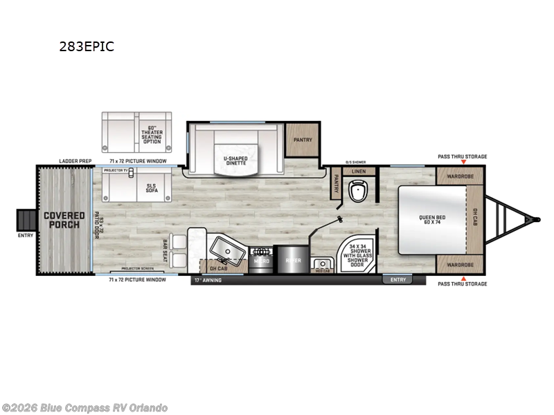 2025 Coachmen Catalina Legacy Edition 283EPIC - Used Travel Trailer For Sale by Blue Compass RV Orlando in Casselberry, Florida features Slideout