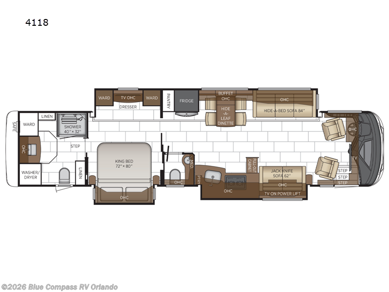 2023 Newmar Mountain Aire 4118 - Used Class A For Sale by Blue Compass RV Orlando in Casselberry, Florida features Slideout