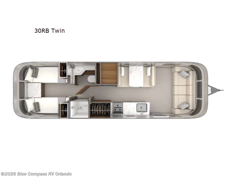 2027 Airstream Classic 30RB Twin - New Travel Trailer For Sale by Blue Compass RV Orlando in Casselberry, Florida