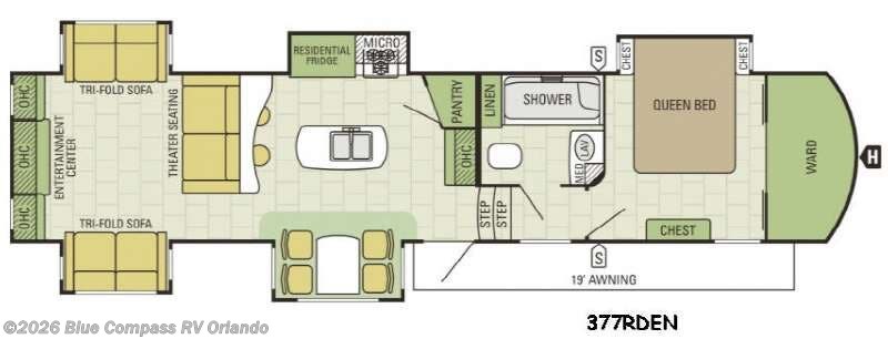 2017 Starcraft Solstice 377RDEN - Used Fifth Wheel For Sale by Blue Compass RV Orlando in Casselberry, Florida features Slideout