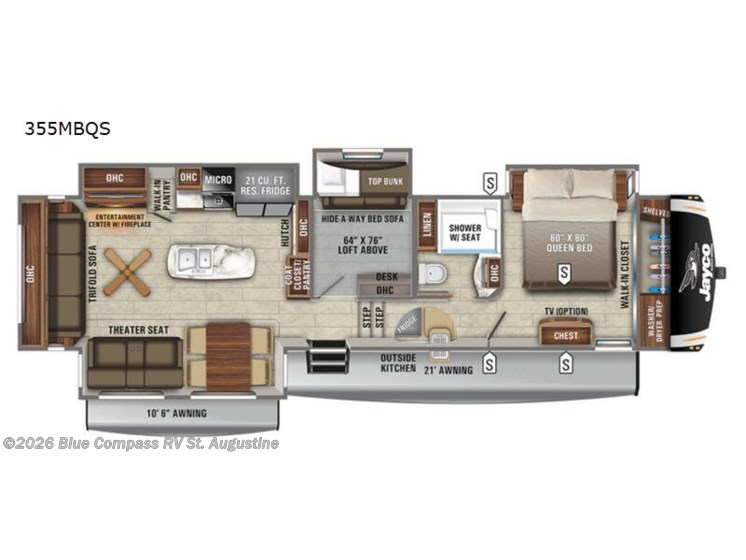 2021 Jayco Eagle 355MBQS RV for Sale in St. Augustine, FL 32086 ...