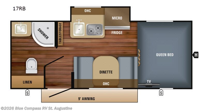 2018 Jayco Hummingbird 17RB - Used Travel Trailer For Sale by Blue Compass RV St. Augustine in St. Augustine, Florida features Slideout