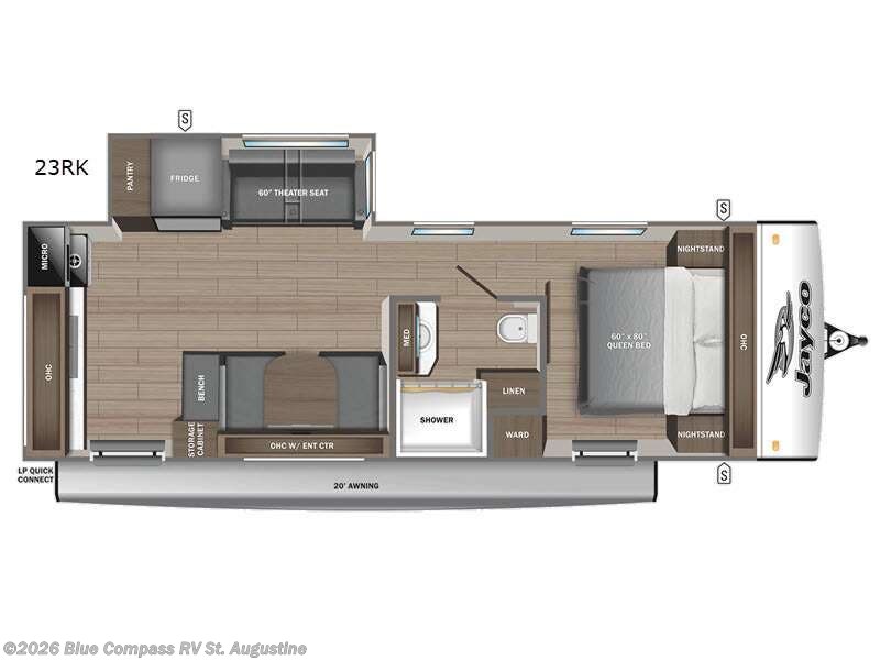 2026 Jayco Jay Feather 23RK - New Travel Trailer For Sale by Blue Compass RV St. Augustine in St. Augustine, Florida features Slideout
