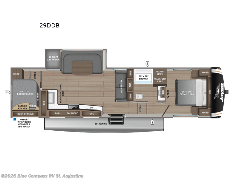 2026 Jayco Eagle HT 29DDB - New Fifth Wheel For Sale by Blue Compass RV St. Augustine in St. Augustine, Florida features Slideout