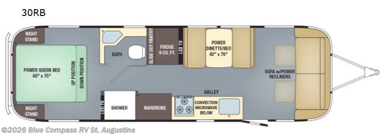 2019 Airstream Classic 30RB - Used Travel Trailer For Sale by Blue Compass RV St. Augustine in St. Augustine, Florida