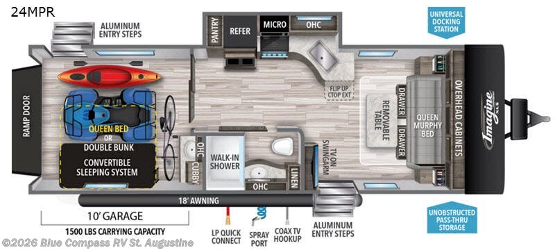 2021 Grand Design Imagine 24MPR - Used Travel Trailer For Sale by Blue Compass RV St. Augustine in St. Augustine, Florida features Slideout