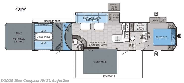 2016 Jayco Seismic 400W - Used Toy Hauler For Sale by Blue Compass RV St. Augustine in St. Augustine, Florida features Slideout