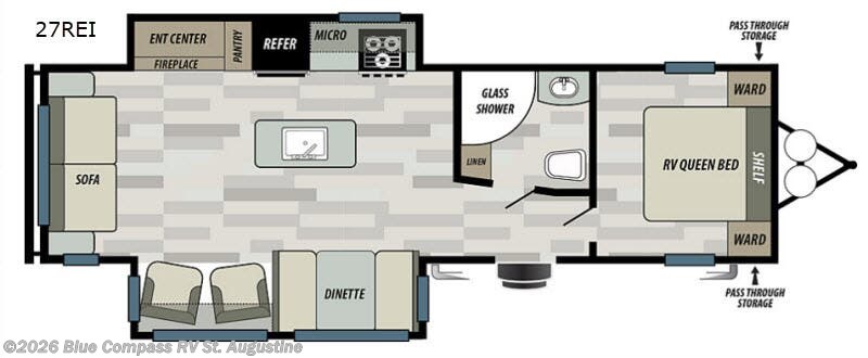 2018 Forest River Salem 27REI - Used Travel Trailer For Sale by Blue Compass RV St. Augustine in St. Augustine, Florida features Slideout